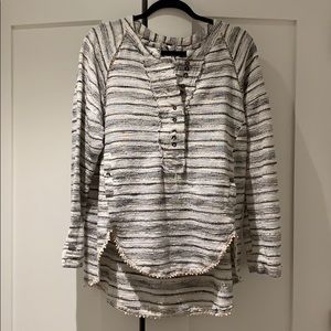 Free People Blue & White Tunic / Size S